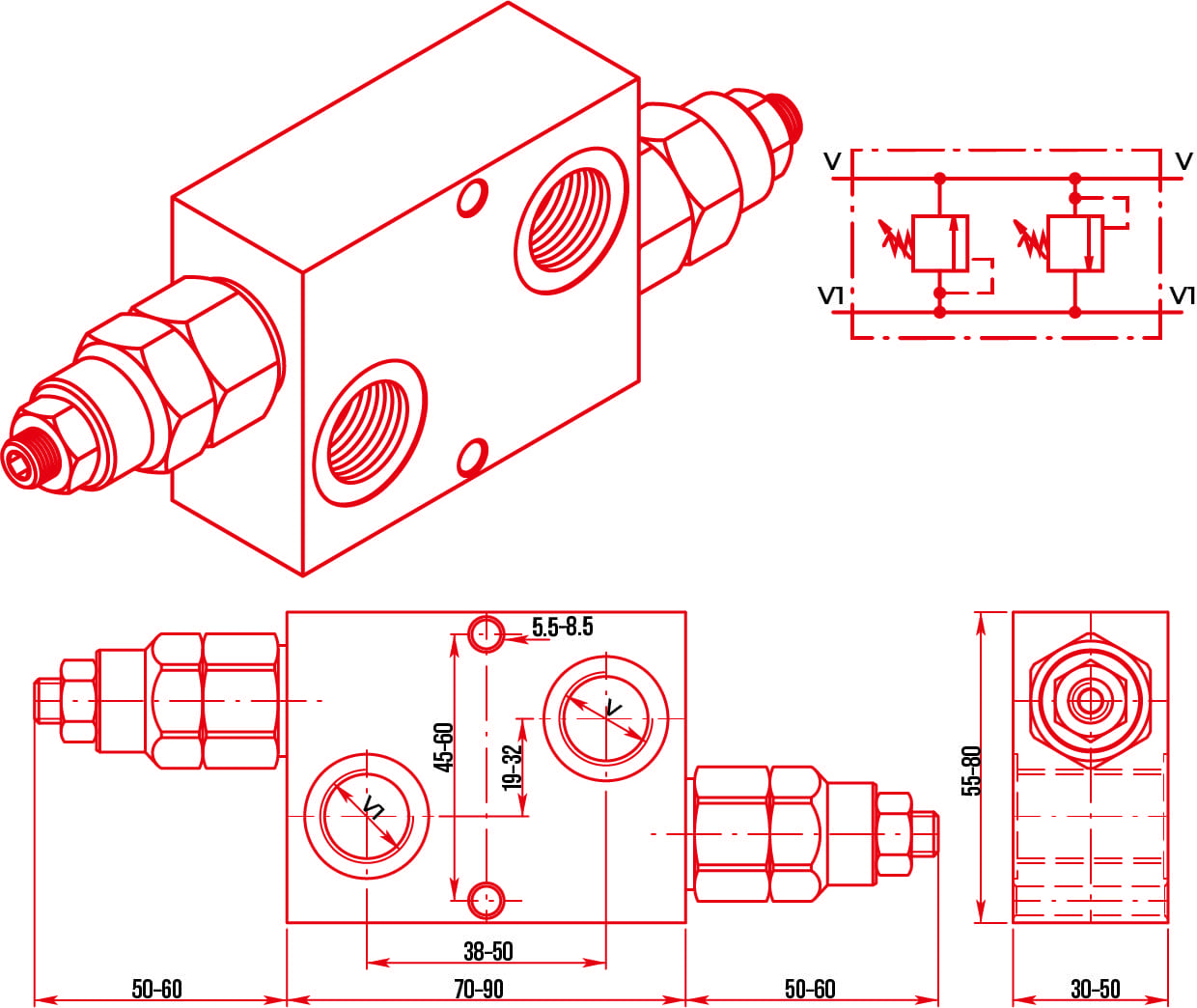 CBF RELIEF VALVE 4 PORT CROSSLINE | HWL GROUP